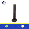 china supplier high quality black finished steel square head bolt